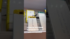 باتری های پلیمر لیتیوم در همه اندازه ها در دسترس هستند