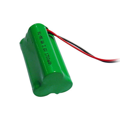 خرید 3.6v 1700mah باطری قابل شارژ مجدد نیکل NiMH قابل شارژ مجدد AA تولید آنلاین