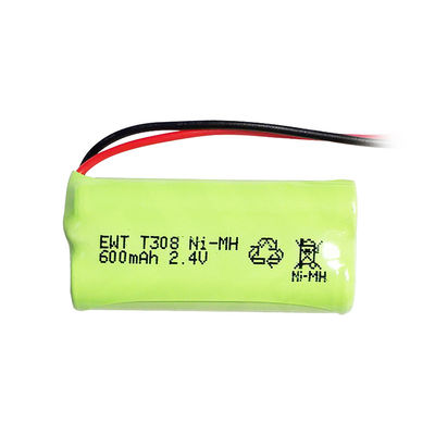 خرید بسته باتری قابل شارژ نیکل سفارشی 2.4V 600mah باتری Nimh Aaa تولید آنلاین