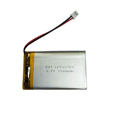 خرید باتری شارژ پذیر پلیمر لیتیوم نقره ای LP503759 3.7V 1100mAh برای عملکرد طولانی مدت online manufacture