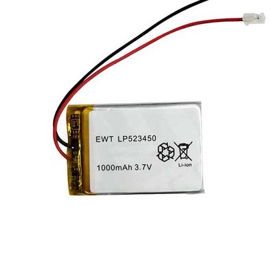باتری پلیمر لیتیوم قدرتمند 3.7v 1000mah 402035 باتری CE