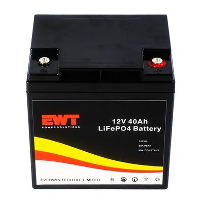 ابعاد سفارشی 12V 40Ah باتری اسکیت بورد الکتریکی بسته