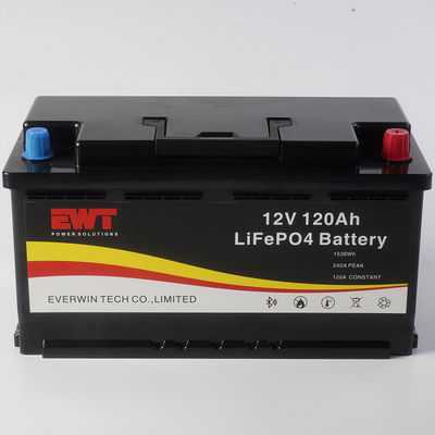 طیف گسترده ای از دمای عملیاتی باتری ذخیره انرژی Lifepo4 با ظرفیت 12V 120Ah