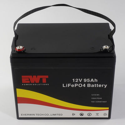 باتری شارژ پذیر 12V 95Ah Lifepo4 برای سیستم های ذخیره انرژی خورشیدی