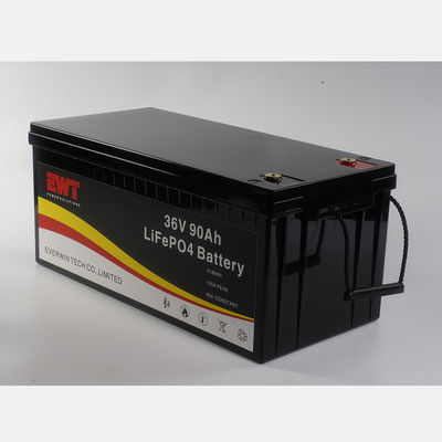 باتری 36V 90AH Lifepo4 برای گلف کارت فورک لیفت اسکوتر الکتریکی خورشیدی