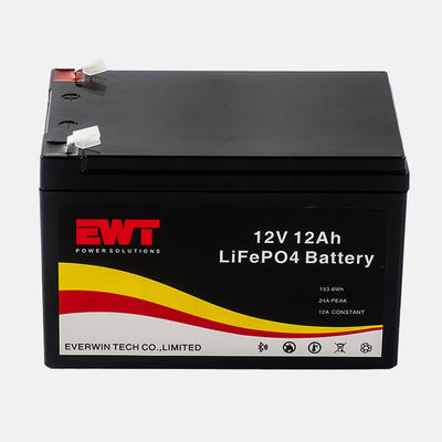 بسته باتری IFR26650 4S 12AH 12V Lifepo4 اندازه های باتری سفارشی از پشتیبانی EWT