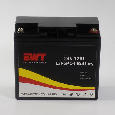 چرخه عمیق 24V 12Ah Lifepo4 باتری لیتیوم کامپکت برای ابزار الکتریکی