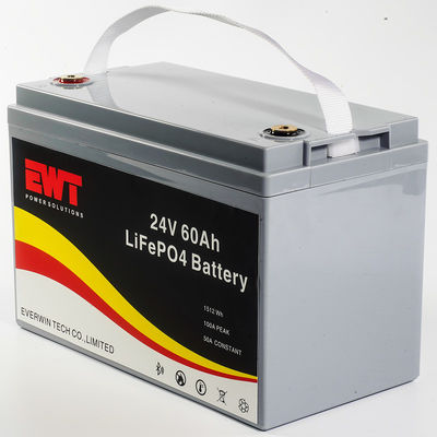 EWT 24V 60AH Lifepo4 باطری بسته موتورسیکلت های الکتریکی بسته