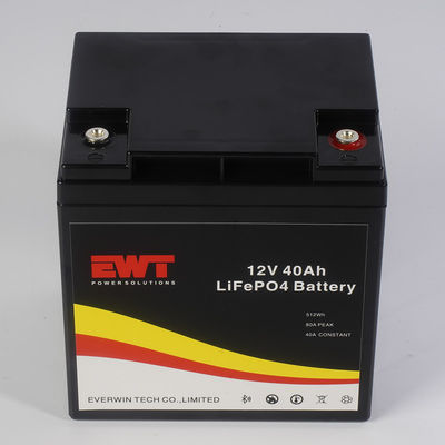 باتری بزرگ 12V 40AH Lifepo4 با حفاظت از گرد و غبار و آب