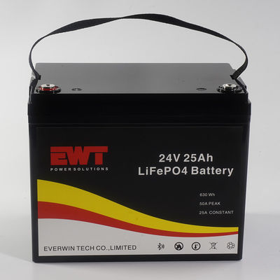 ایمنی و کارایی بالا باتری LFP 24V با BMS داخلی حداکثر جریان شارژ 20A