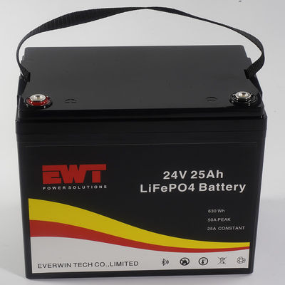 باتری LiFePO4 24V با مواد آنود LFP و BMS داخلی برای کاربردهای صنعتی
