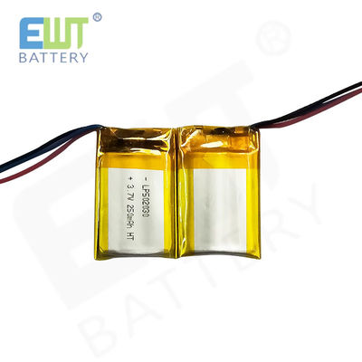 4.2V شارژ ولتاژ قطع و باتری Li-Poly با سلول های کیسه LP502030 3.7V 250mAh
