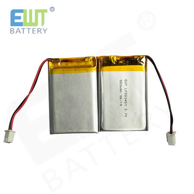 LP553450 3.7V 950mAh باتری پلیمر لیتیوم 1S1P بسته مونتاژ مدل پشتیبانی PCM