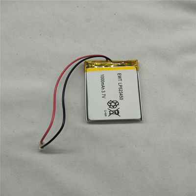 بسته لیپو با ظرفیت بالا با PCM LP523450 3.7V 1000mAh عملکرد پایدار و ایمن