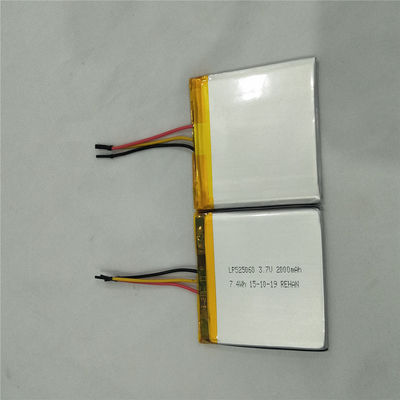 LP525060 3.7V 2000mAh باتری پلیمر لیتیوم با گواهینامه های IEC62133 و CE