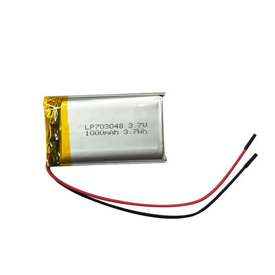 LP703048 3.7V 1000mAh باتری لیتیوم پلیمر شارژ مجدد