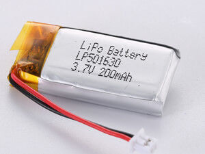 3.7V 200MAH 1S1P لیتیوم پلیمری باتری بسته مونتاژ مدل با 12 ماه گارانتی و مواد سمی NO PCM اندازه کوچک