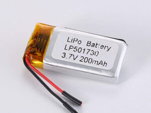 LP501730 200MAH چگالی انرژی بالا باتری لیتیوم پلیمر قابل شارژ حداکثر تخلیه جریان 0.35A 3.7V ولتاژ