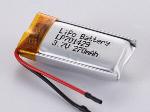 بسته لیپو با ظرفیت بالا LP701429 3.7V 270MAH ارتقاء نهایی برای اتومبیل های RC شما از پیشرو