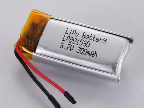 LP801530 3.7V 300MAH باتری پلیمر لیتیوم قابل شارژ مجدد برای -20 تا 60 درجه سانتیگراد دمای تخلیه و ظرفیت