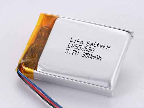 LP552530 3.7V 350MAH باتری پلیمر لیتیوم قابل شارژ -20 تا 45 درجه سانتیگراد درجه A عملکرد بالا