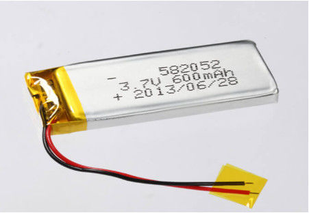 3.7V 600MAH روش شارژ CC/CV باتری لی یون پرزماتیک تولید کنندگان 582052 باتری پلیمر لیتیوم نقره