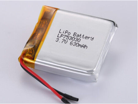 باتری پلیمر لیتیوم نقره ای LP753030 3.7V 630MAH برای عملکرد طولانی مدت
