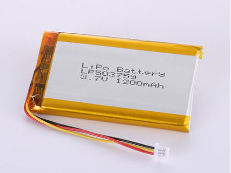 LP503759 3.7V 1200MAH باتری لی یون تولید کنندگان نقره برای دستگاه های شارژ پذیر