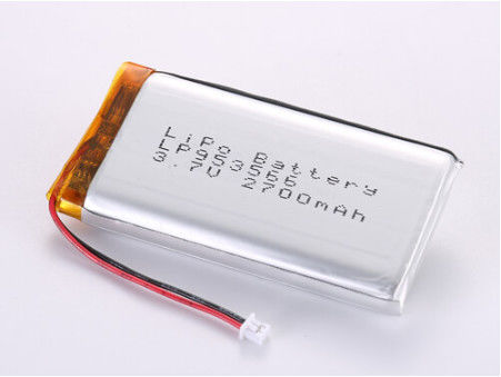 LP953566 3.7V 2700MAH باتری لیتیوم پلیمر قابل شارژ مجدد Prismatic,Pouch,button شکل درجه A