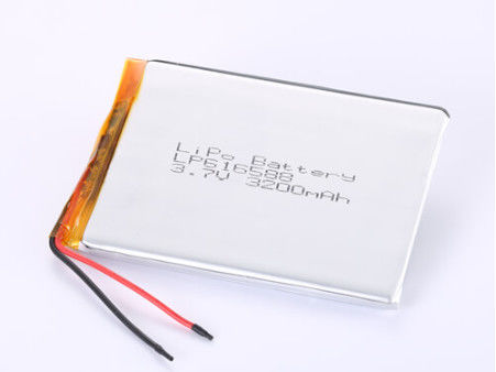 LP616588 3.7V 3200MAH باتری لیتیوم یون تولید کنندگان باتری لیتیوم پلیمر سفارشی نوع کانکتور با محافظت از مدار کوتاه تضمین ذخیره سازی امن