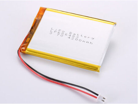 LP686483 3.7V 4200MAH باتری لی یون ساخته شده در تولید ظرفیت بالا لیپو بسته برای 20C -60C محدوده دمای