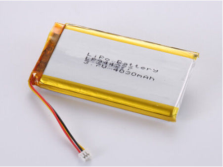 باتری پلیمر لیتیوم LP944277 3.7V 4030MAH سلول شارژ مجدد برای دمای شدید -20C -60C ولتاژ باز 3.7V