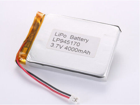 باتری لی پلیمری LP945170 3.7V 4000MAH باتری سازندگان باتری لیتیوم پلیمری سفارشی