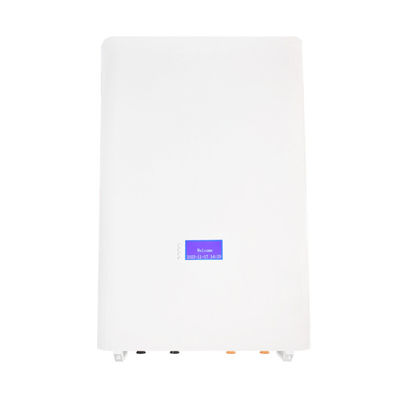 بسته باتری لیتیومی خورشیدی 48 ولت 100 آمپر ساعتی LiFePO4 برای ذخیره انرژی فتوولتائیک نصب شده بر روی دیوار خانگی