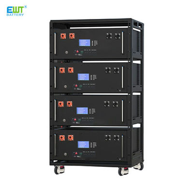 51.2V 200Ah باتری خورشیدی لیتیوم فوسفات آهن ریک نوع ذخیره انرژی با گواهینامه RoHS و ارتباطات RS232