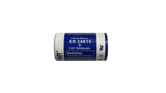 باتری کلرید تیونیل لیتیوم ER34615 3.6V 19000mah ER18505M شیمی Li-SOCl2 باتری Smt برای PCB