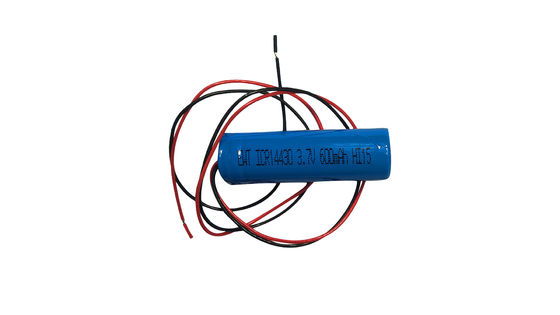 بسته باتری لیتیوم آهن فسفات ICR14430 3.7V 600MAH 14.6V ± 0.2V ولتاژ شارژ بسته باتری لیتیوم یون