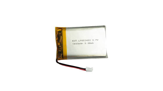 LP853450 3.7V 1500mAh باتری لیپو کوچک -20°C تا 60°C